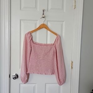 Long sleeve crop top
